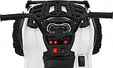 Дитячий акумуляторний квадроцикл 2,4 ГГц Білий, фото 7