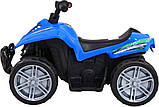Дитячий акумуляторний квадроцикл Little Monster Синій 25 Вт привід, фото 2