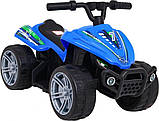 Дитячий акумуляторний квадроцикл Little Monster Синій 25 Вт привід, фото 7