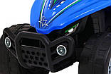 Дитячий акумуляторний квадроцикл Little Monster Синій 25 Вт привід, фото 8