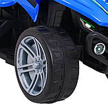 Дитячий акумуляторний квадроцикл Little Monster Синій 25 Вт привід, фото 10