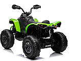 Дитячий акумуляторний квадроцикл Maverick Quad Зелений, фото 5