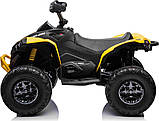 Дитячий акумуляторний квадроцикл Maverick Quad Жовтий, фото 4