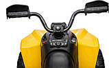 Дитячий акумуляторний квадроцикл Maverick Quad Жовтий, фото 10