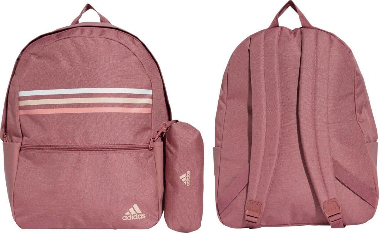 Рюкзак міський спортивний шкільний Adidas Classic Horizontal 3-S рожевий IZ1897