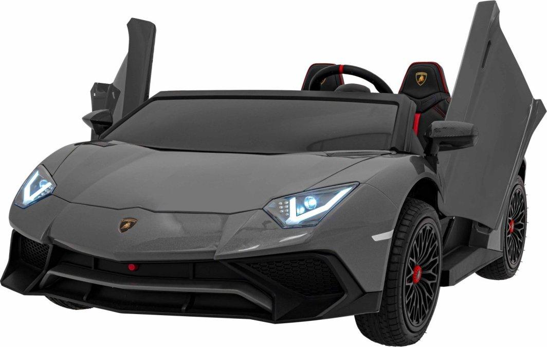 Дитяча акумуляторна машинка Lamborghini Aventador SV Сіра, фото 1