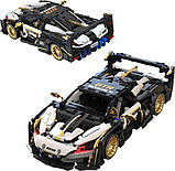 Дитячий конструктор спортивний автомобіль білий/чорний 1242 ел., фото 2