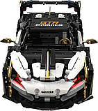 Дитячий конструктор спортивний автомобіль білий/чорний 1242 ел., фото 4