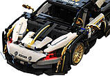Дитячий конструктор спортивний автомобіль білий/чорний 1242 ел., фото 6