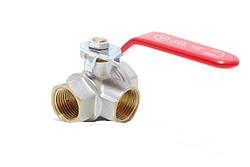 Кран триходовий 1/2" Valve J.G.