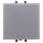 Вимикач 1-клавішний 2 модуля сірий [4404102] Avanti ДКС