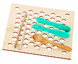 Дерев'яний набір розвиваючих ігор 6в1 для дітей 3+, фото 3