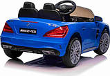 Дитяча акумуляторна машинка Mercedes Benz AMG SL65 S Синя, фото 5