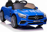 Дитяча акумуляторна машинка Mercedes Benz AMG SL65 S Синя, фото 6