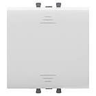 Перемикач 1-клавішний перехресний прохідний 2 модуля білий [4400122] Avanti ДКС