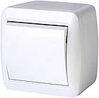 Перемикач 1-клавішний зовнішній IP44 білий [s035053] E.NEXT e.aqua.1121.gr