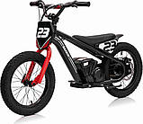 Дитячий акумуляторний мотоцикл BAIGOR 23 PRO чорний, фото 2