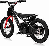 Дитячий акумуляторний мотоцикл BAIGOR 23 PRO чорний, фото 4