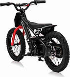 Дитячий акумуляторний мотоцикл BAIGOR 23 PRO чорний, фото 5