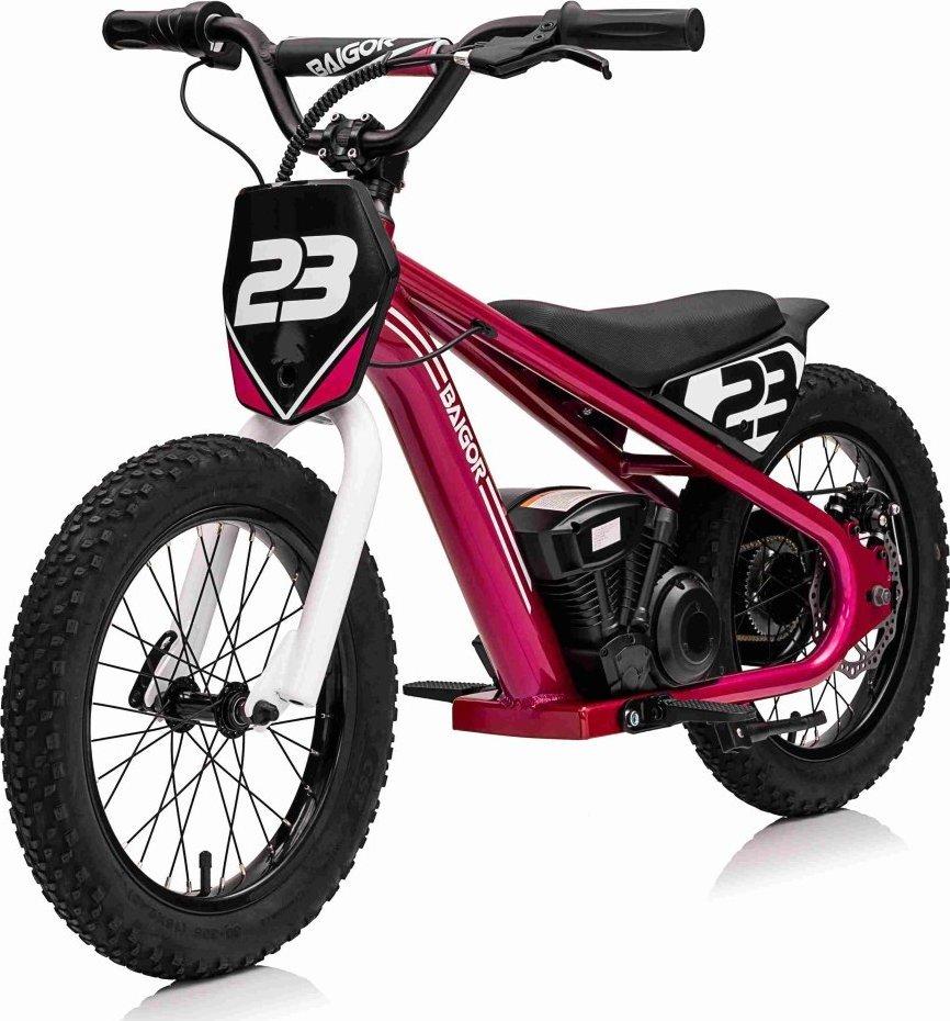 Дитячий акумуляторний мотоцикл BAIGOR 23 PRO Рожевий, фото 1