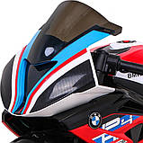 Дитячий акумуляторний мотоцикл BMW HP4 Червоний, фото 2