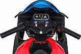 Дитячий акумуляторний мотоцикл BMW HP4 Червоний, фото 10