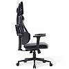 Геймерське ігрове комп'ютерне крісло Cyberlux V8 Fabric Grey з тканини, фото 7