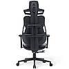 Геймерське ігрове комп'ютерне крісло Cyberlux V8 Fabric Grey з тканини, фото 9