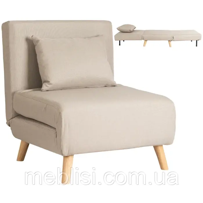 Крісло розкладне MARRY Бежевий (MEBEL ELITE) ME.MARRY/BZ/DNAT/T/FW