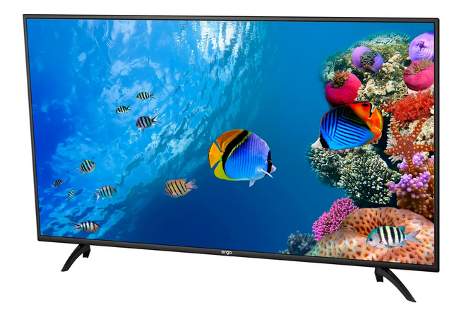 Телевізор Ergo 34" SmartTV (Android 15.0) + T2 Bluetooth ГАРАНТІЯ! + КРІПЛЕННЯ, фото 1