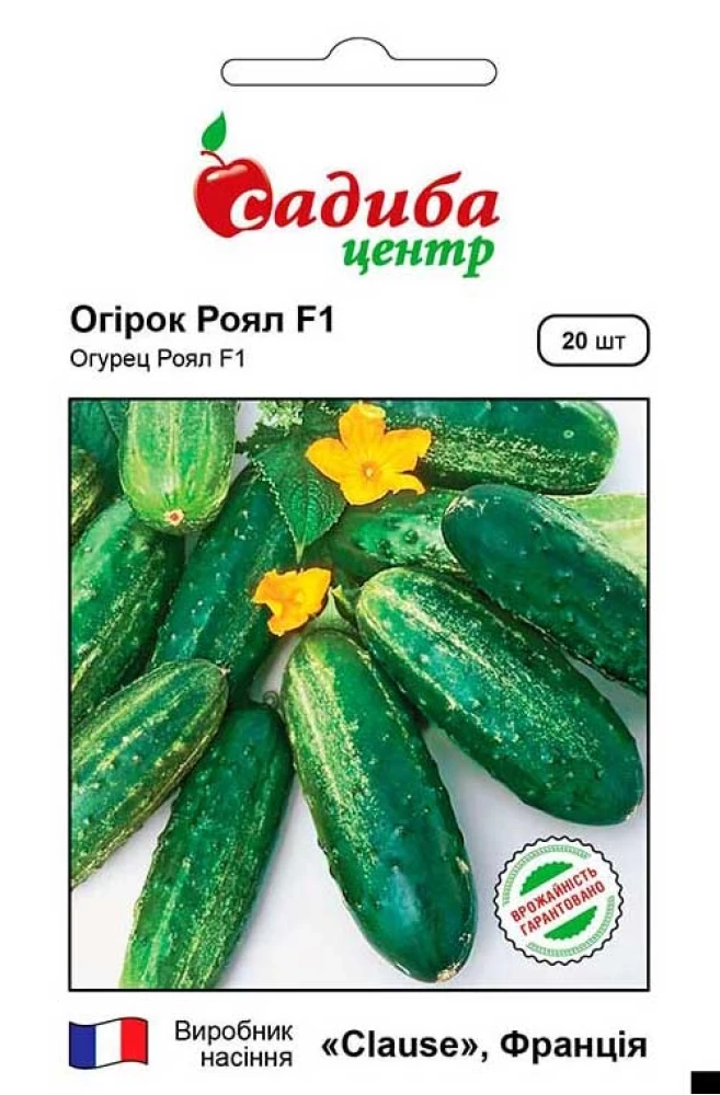 Огірок Роял F1, 20 шт., СЦ