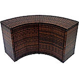 Тумба THUNDER з дверцятами для квадратного джакузі - коричнева, фото 4