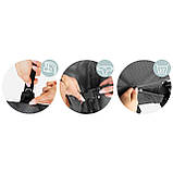 Крісло-гойдалка для немовлят Nukido з іграшками, 72 х 45,5 х 41-62 см - сіра, фото 8