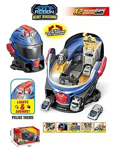 Дитячий іграшковий трек (звуки, підсвічування, 2 машинки, механічний підіймач, рухливі елементи) SK 639 JA