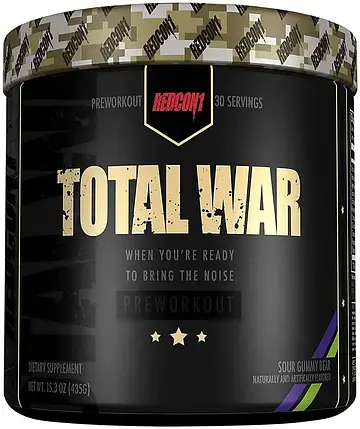(уцінка термін по 3.24) Предтренировочний комплекс REDCON1 Total War Pre-Workout 30 порц. (sour gummy bears), фото 1