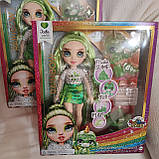 Rainbow High Jade зелена лялька Рейнбоу Хай з набором для слайма та вихованцем єті., фото 9
