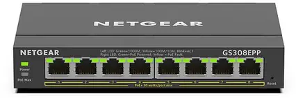 Комутатор керований рівня 2 Netgear GS308EP (GS308EP-100PES)