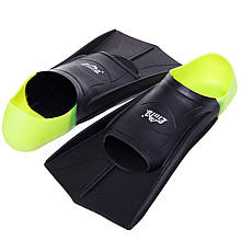 Короткі ласти CIMA для тренувань у басейні із закритою п'ятою, розмір (М) 36-38 Чорний/Салатовий PL-6090-03