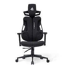 Ігрове комп'ютерне крісло для геймерів та підлітків Cyberlux V8 Fabric Black тканинне, фото 6