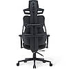Ігрове комп'ютерне крісло для геймерів та підлітків Cyberlux V8 Fabric Black тканинне, фото 9