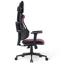 Ігрове комп'ютерне крісло з тканини для геймерів Cyberlux V8 Fabric Red, фото 5