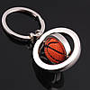Обертовий брелок для ключів у формі баскетбольного М'яча з орбітами., фото 2