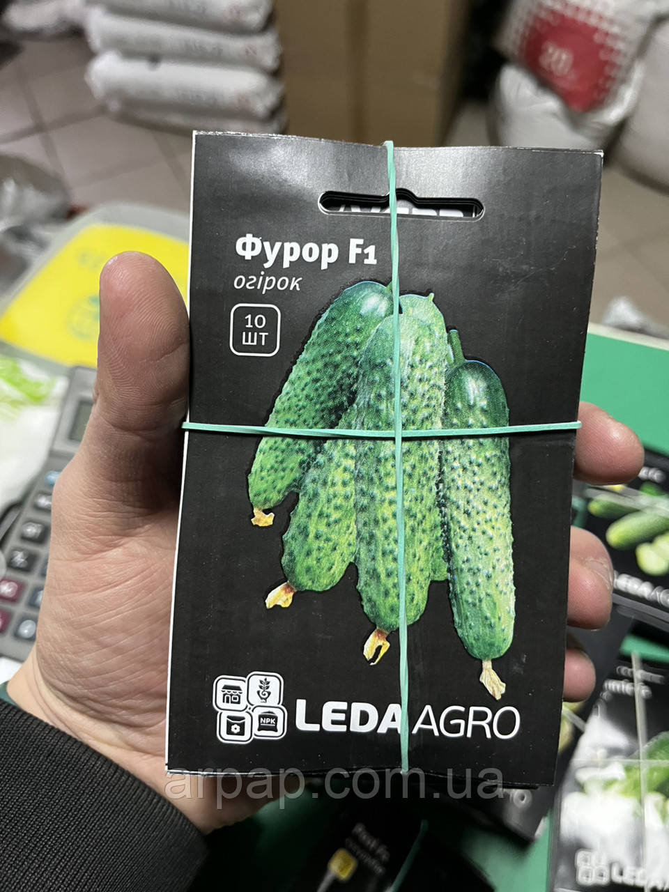 ОГІРОК ФУРОР F1, БУКЕТНІЙ, 10 ШТ (ЛАН), фото 1