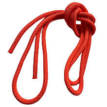 Скакалка для художньої гімнастики, довжина 3м, товщина 1см, вага 160грам, Помаранчевий