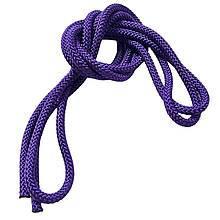 Скакалка для художньої гімнастики, довжина 3м, товщина 1см, вага 160грам, Фіолетова