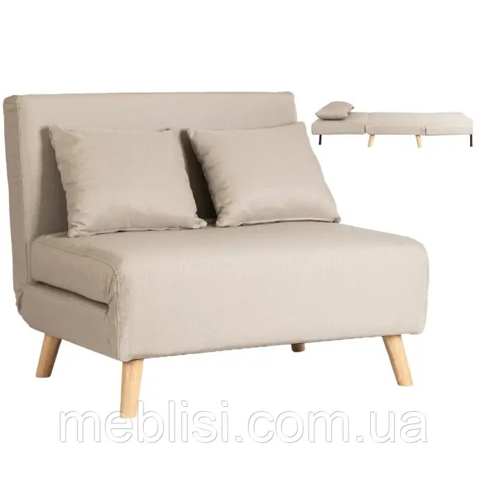 Крісло розкладне MARRY 2 Бежевий (MEBEL ELITE) ME.MARRY2/BZ/DNAT/T/FW
