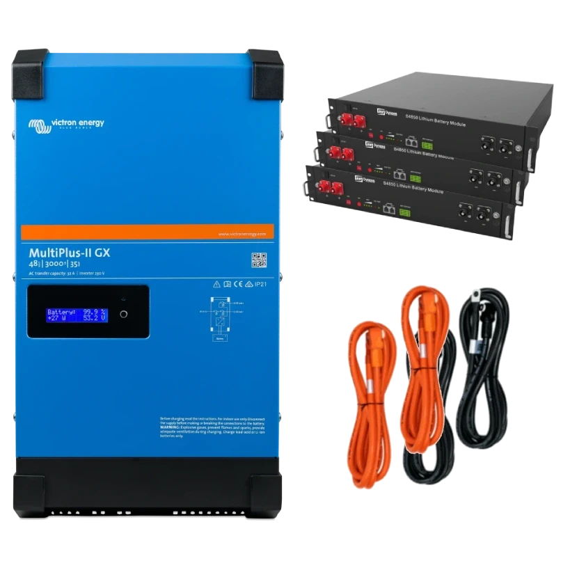 Система автономного живлення Victron Energy MultiPlus-II + Dyness 1 фаза 2.4кВт, 7,2кВт•год, фото 1