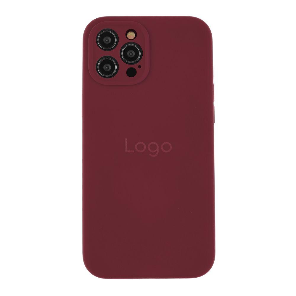 Чохол Silicone Case Full Size with Frame для iPhone 12 Pro Колір 73.Plum, фото 1