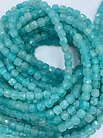 Заготівля з амазоніта кубик +-4мм