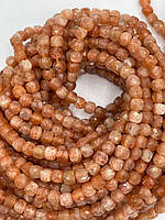 Заготівля з сонячного каменю кубик +-4мм